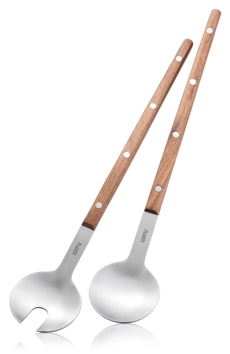 Gefu - Salad Server Set Walnut FILIGO Home & Kitchen