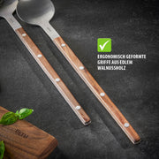 Gefu - Salad Server Set Walnut FILIGO Home & Kitchen