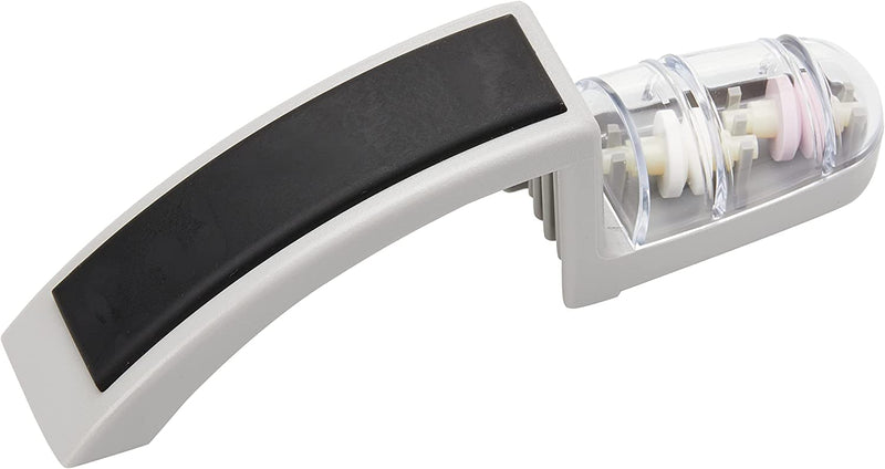 Global - Knife & Sharpener Set 2pc (G2, 220 Grey Sharpener) Home & Kitchen