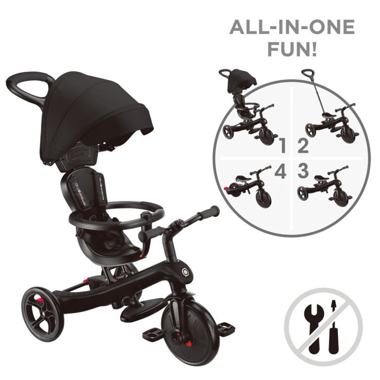 Globber - EXPLORER TRIKE 4in1 Toys & Games Black