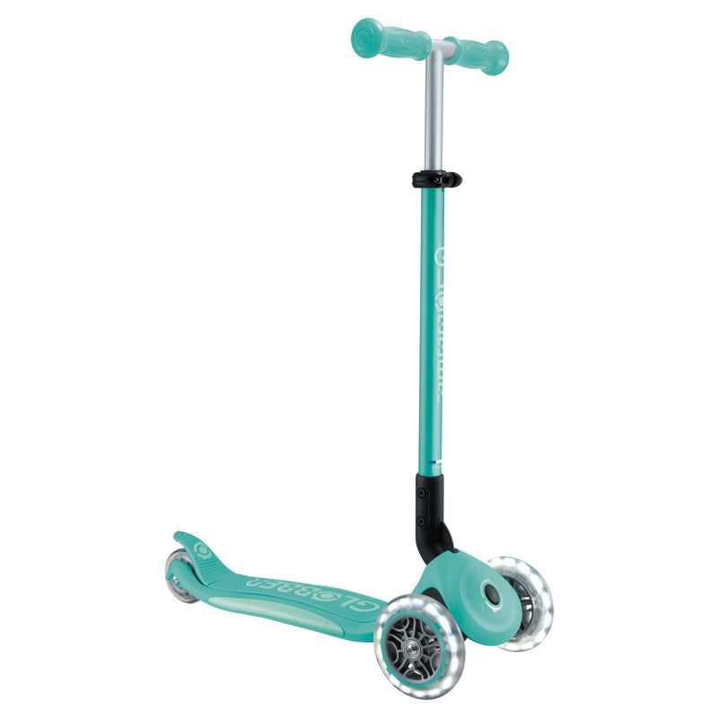 Globber - Primo Foldable Plus Lights Sporting Goods Dark Mint / Mint