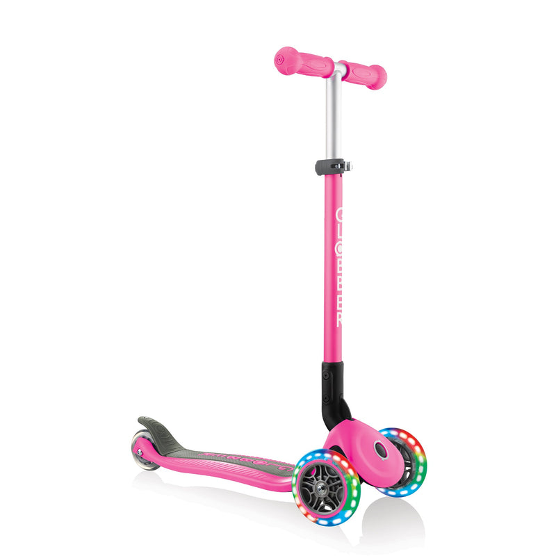Globber - Primo Foldable with Lights - Deep Pink Sporting Goods