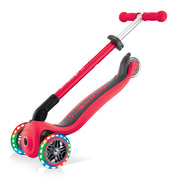 Globber - Primo Foldable with Lights - Red Sporting Goods