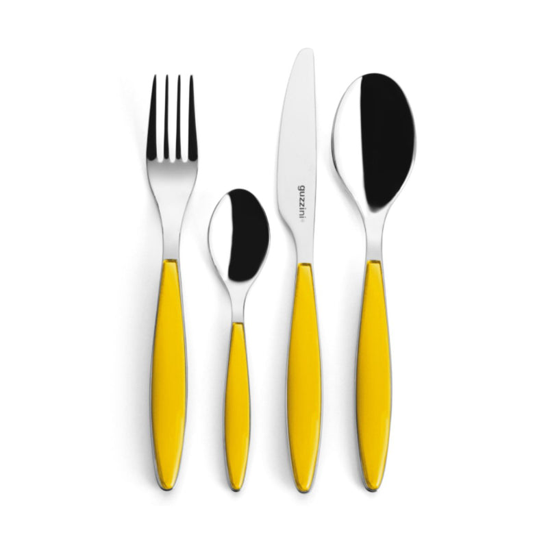Guzzini - FEELING - 24 PIECE CUTLERY SET - Amber Home & Kitchen