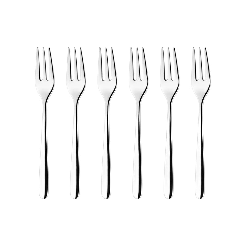 Guzzini - Frida - Small Forks - Steel - Set of 6 Home & Kitchen