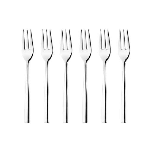 Guzzini - Petra - Small Forks - Steel - Set of 6 Home & Kitchen