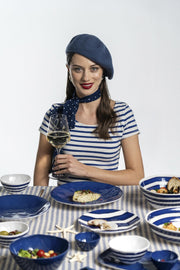 Guzzini - RIVIERA - Dinner Plate - Mediterranean Blue Home & Kitchen