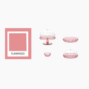 Guzzini - VANITY - Small Cake Stand With Dome - Flamingo Pink Home & Kitchen
