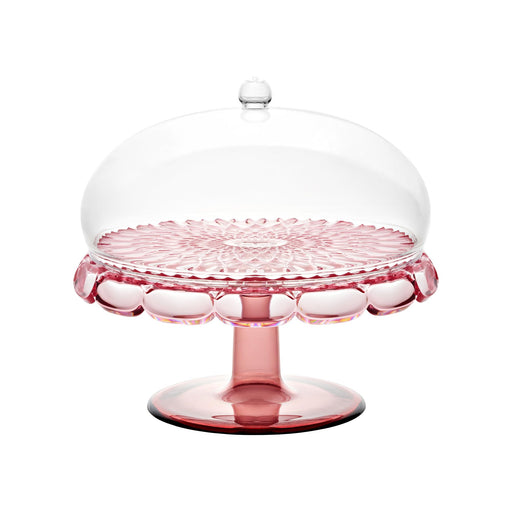 Guzzini - VANITY - Small Cake Stand With Dome - Flamingo Pink Home & Kitchen
