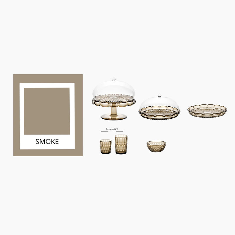 Guzzini - VANITY - Tall Tumbler - Pattern N°2 Home & Kitchen Smoke
