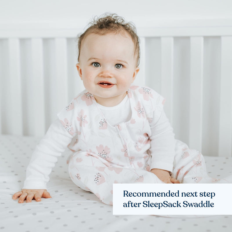 HALO - 100% Cotton Sleepsack Wearable Blanket Mother & Baby Blush Wildflower L