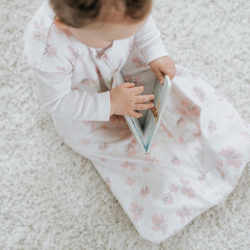 HALO - 100% Cotton Sleepsack Wearable Blanket Mother & Baby Blush Wildflower L