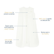 HALO - 100% Cotton Sleepsack Wearable Blanket Mother & Baby Cream Newborn