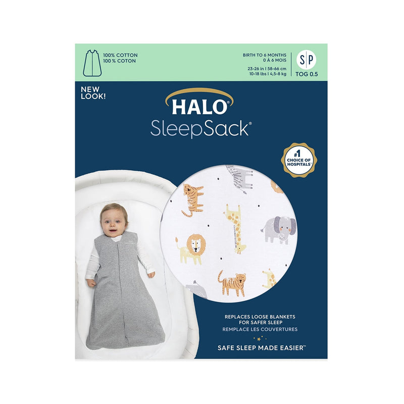 HALO - 100% Cotton Sleepsack Wearable Blanket Mother & Baby Jungle S