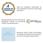 HALO - 100% Organic Cotton Sleepsack Swaddle (TOG 1.5) In Gift Box | Cloud - Neutral - born Mother & Baby