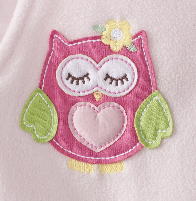 HALO - Early Walker Sleepsack Micro Fleece (1.0 TOG) | Pink Owl - Neutral - Ex - Large Apparel & Accessories