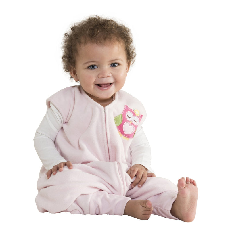 HALO - Early Walker Sleepsack Micro Fleece (1.0 TOG) | Pink Owl - Neutral - Ex - Large Apparel & Accessories