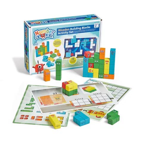 Hand 2 Mind - Numberblocks Wooden Building Blocks Activity Set Games & Toys
