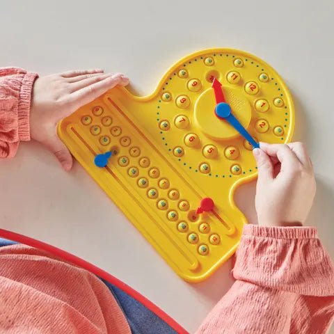 Hand 2 Mind - Numberline Clock Sensory Bubble Popper Games & Toys