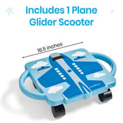 Hand 2 Mind - Plane Glider Scooter Board (Dark Blue) Games & Toys