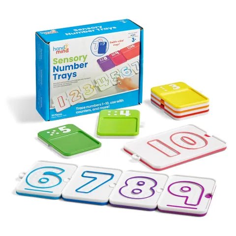 Hand 2 Mind - Sensory Number Trays Games & Toys