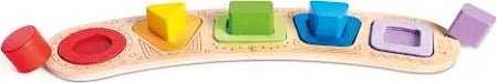 Hape - FF - COLOUR & SHAPE SORTING PUZZLE Games & Toys