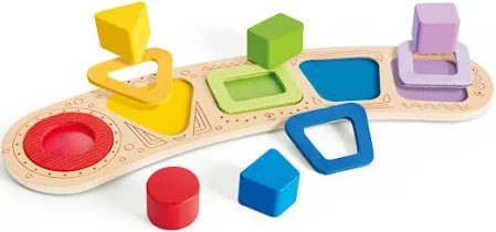 Hape - FF - COLOUR & SHAPE SORTING PUZZLE Games & Toys