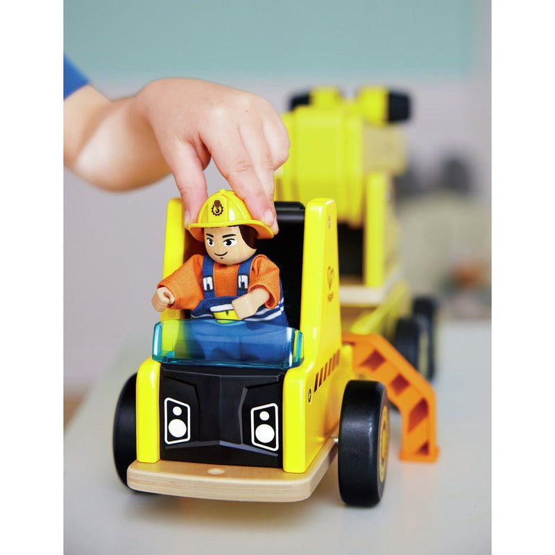 Hape - MOBILE CRANE & CONSTRUCTION SET Toys & Games