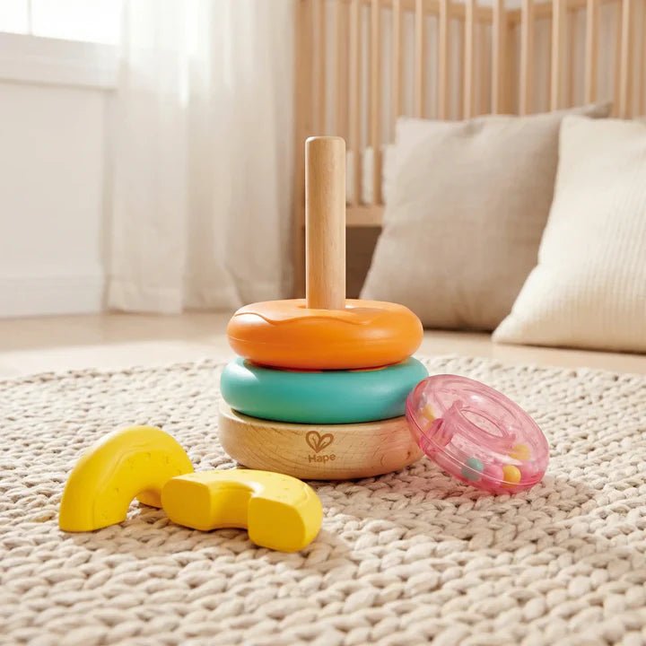 Hape - STACKING DONUT TOY Toys & Games