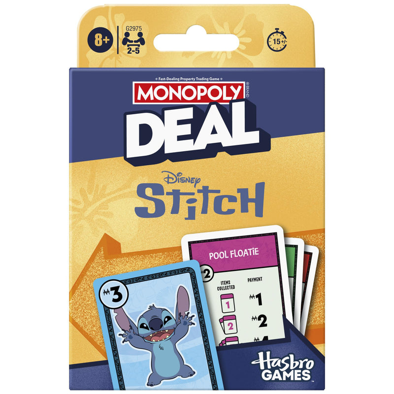Hasbro - MONOPOLY DEAL STITCH Toys & Games