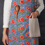 Heirloom - Apron Block Print Poppy Home & Kitchen