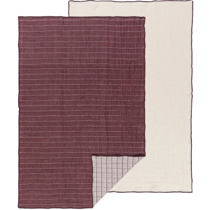 Heirloom - Ash Plum Double Gauze Dishtowels Set of 2 Home & Kitchen