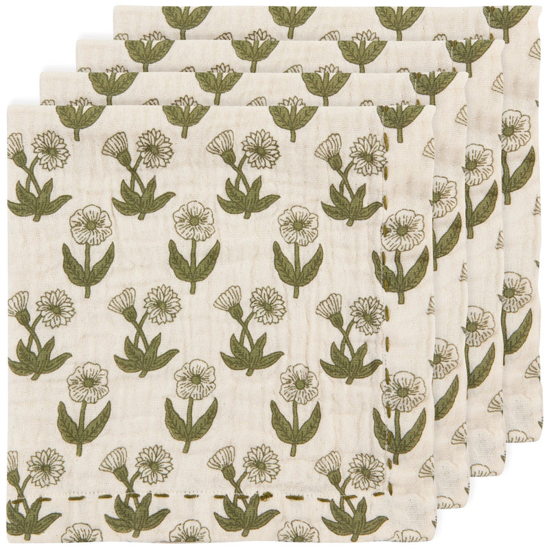 Heirloom - Bloom Double Weave Napkins Set of 4 Home & Kitchen