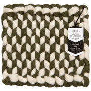 Heirloom - Braid Felt Wool Trivet - Olive Branch Home & Kitchen