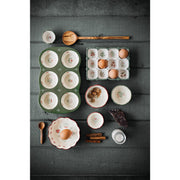 Heirloom - Camellia Stoneware Muffin Pan Home & Kitchen