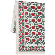 Heirloom - Carnation Block Print Tablecloth 60 x 90 inch Home & Kitchen