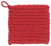 Heirloom - Chili Red Knit Potholder Home & Kitchen