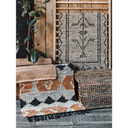 Heirloom - Cooper Black Leather Chind Rug 2 x 3 ft Home & Kitchen