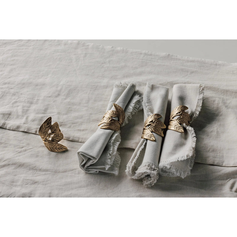 Heirloom - Dove Gray Chambray Napkins Set of 4 Home & Kitchen