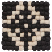 Heirloom - Ember Wool Felt Ball Trivet Home & Kitchen