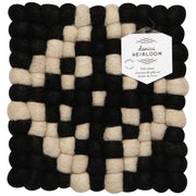 Heirloom - Ember Wool Felt Ball Trivet Home & Kitchen