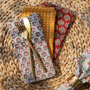 Heirloom - Field Block Print Napkins Set of 4 Home & Kitchen