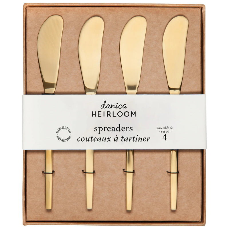 Heirloom - Gold Spreaders Set of 4 Home & Kitchen