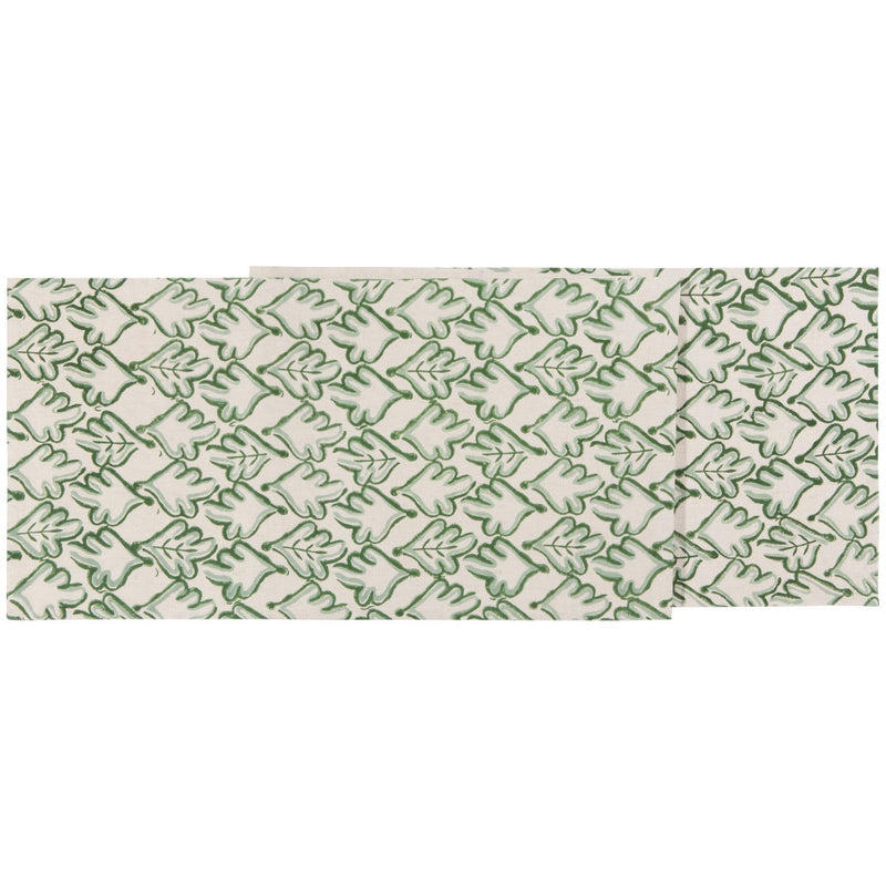 Heirloom - Hedge Block Print Table Runner Home & Kitchen