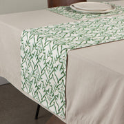Heirloom - Hedge Block Print Table Runner Home & Kitchen