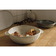 Heirloom - Ivory Stoneware Fruit Bowl 9 inch Home & Kitchen