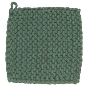 Heirloom - Jade Green Knit Potholder Home & Kitchen