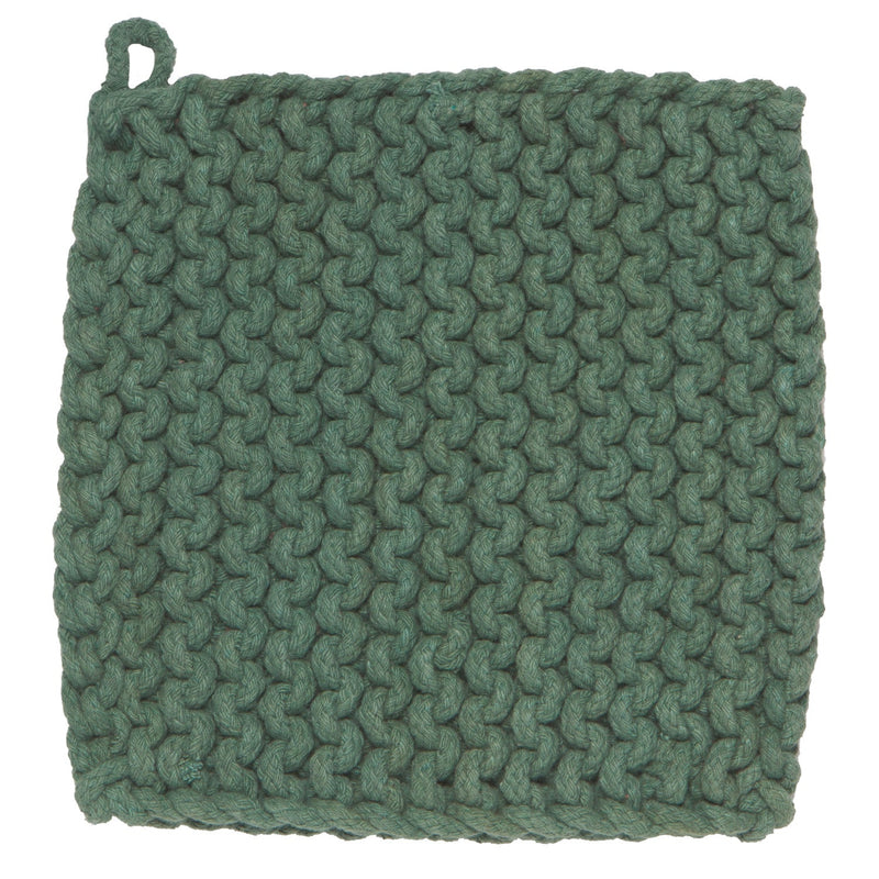 Heirloom - Jade Green Knit Potholder Home & Kitchen