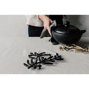 Heirloom - Matte Black Metal Trivet Home & Kitchen
