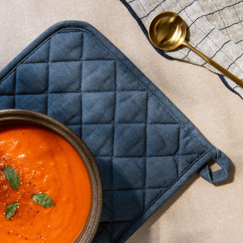 Heirloom - Midnight Blue Stonewash Potholder Home & Kitchen